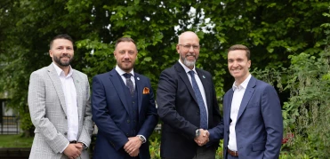 Left to right Doug Gibb Jordan Ferguson and Ryan Milne Global Modular and Gordon Farmer Global 2 Copy